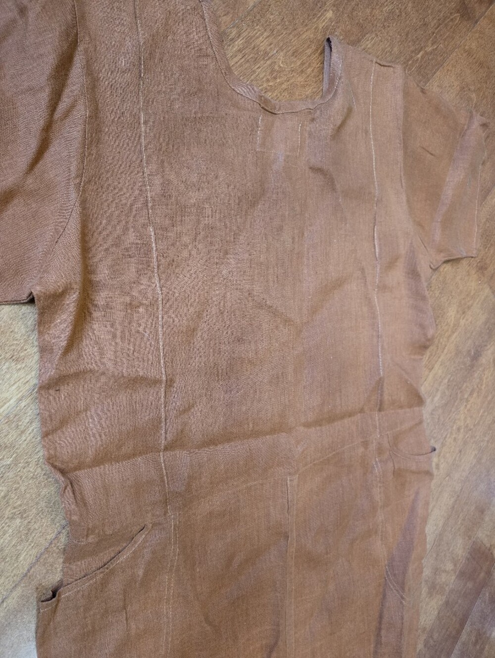 FLAX 100% linen women dress with pockets - Picture 8 of 8